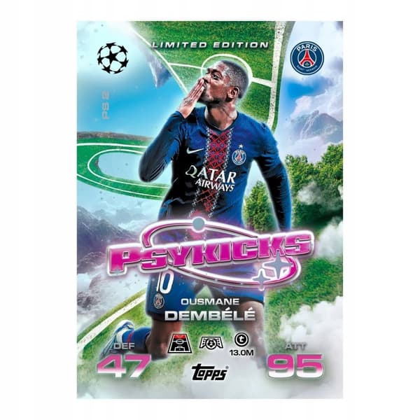 Large Match Attax Extra 2026 Champions League Tin #2 DEMBELE EZE PUTELAS