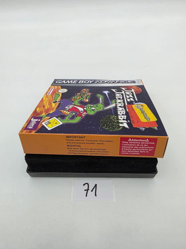 GAME BOY ADVANCE JAZZ JACKRABBIT ORIGINAL CARTON BOX
