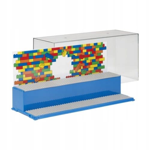 LEGO BLUE XL DISPLAY CASE FOR MINIFIGURES AND BRICKS 4070