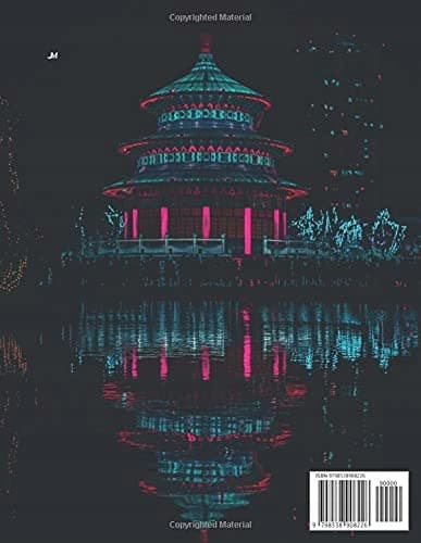 Japanese Character Writing Practice Book: Neon Lights: Genkouyoushi Note