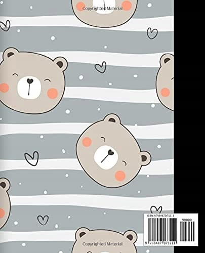 composition notebooks | wide-ruled, 100 pages | 7.5 x 9.25 TEDDY BEAR | Bl