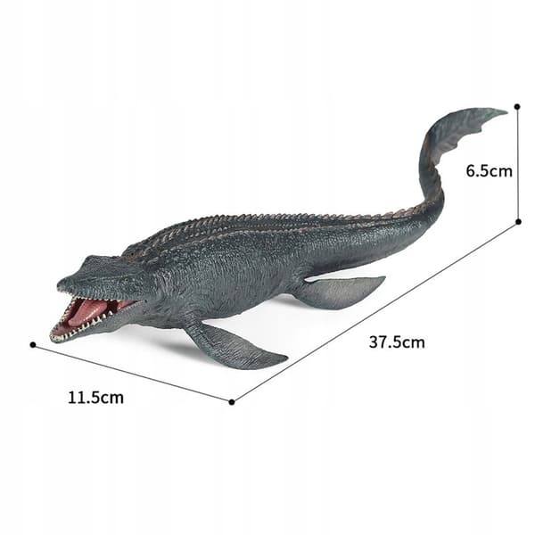 Mosasaurus Dinosaur Figurines, High-Quality Replica, 37.5 x 11.5 x 6.5 cm