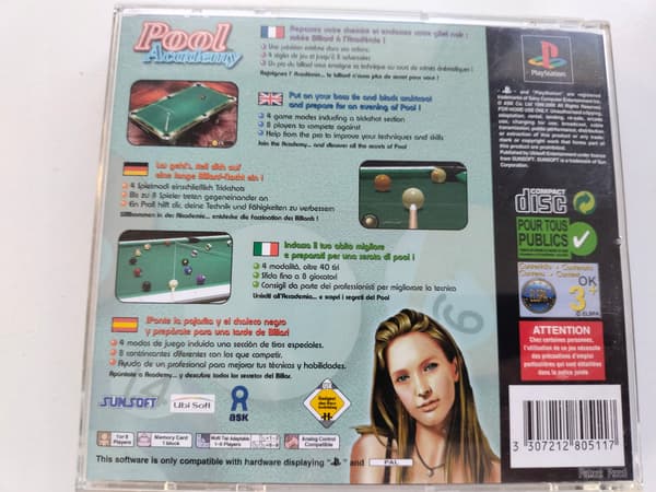 POOL ACADEMY PSX PS1 ENG