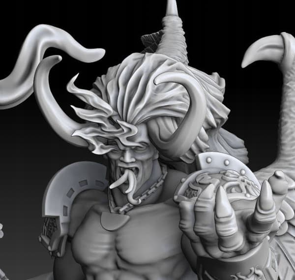 1K Hijos Prime Magus Rojo – HD model for tabletops/DnD/GURPS