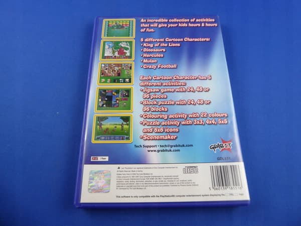 KIDDIES PARTY PACK disc in very good+ condition, complete PS2 set