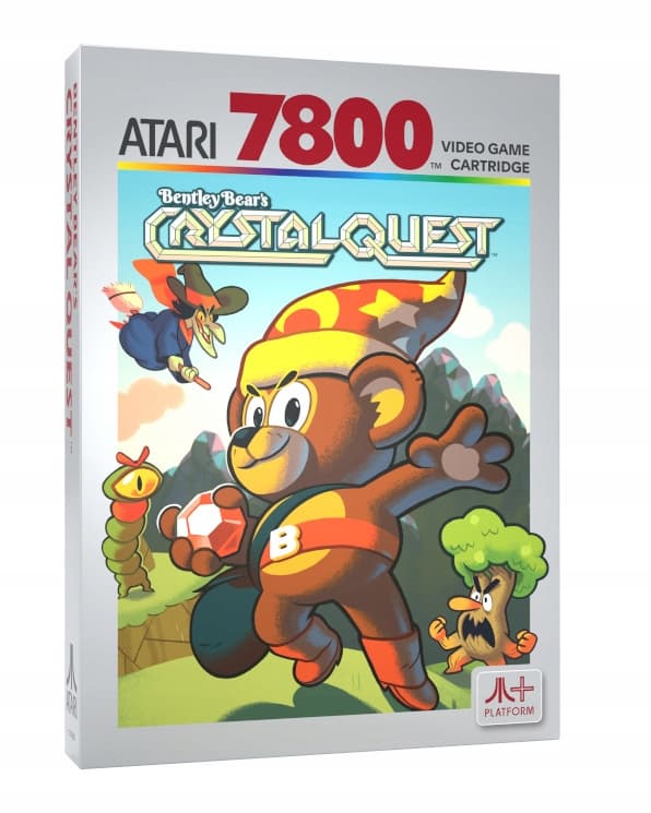 Plaion Bentley Bear's Crystal Quest Atari 7800+ Cartridge