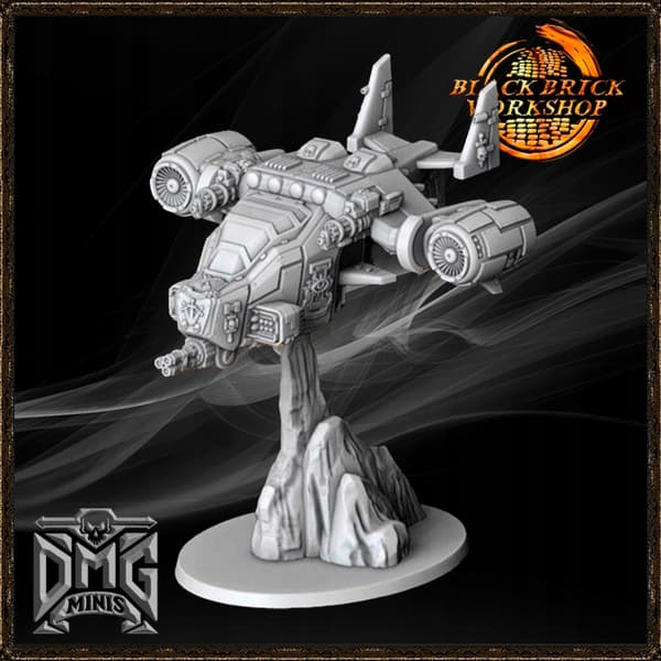 Silver Wardens Accipiter Assault Craft – a replacement model for board games/D&D/GURPS
