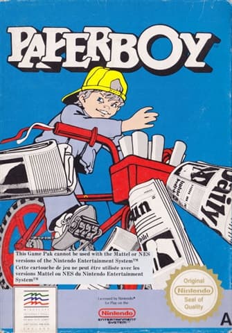 Paperboy Nintendo NES Newspaper Boy