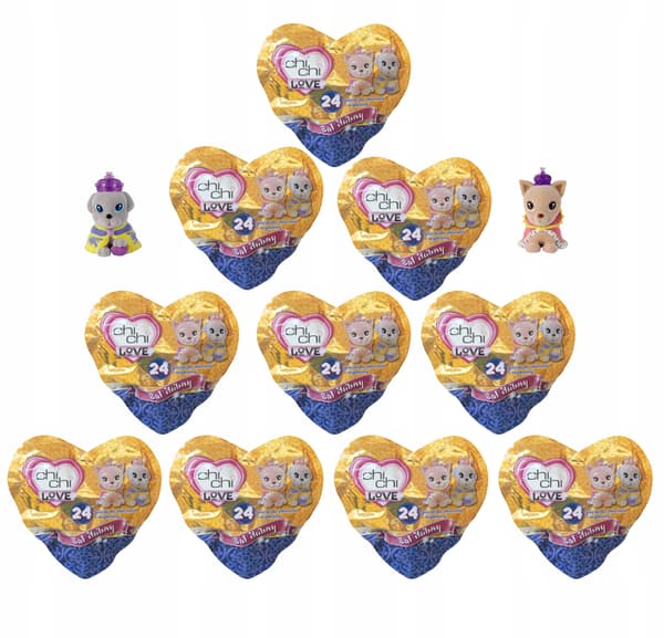 CHI CHI BAL POUCH – FLOCKED FIGURINE, 10 + 1 PCS