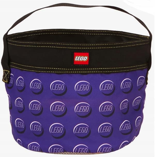 LEGO BAG, BUCKET, FABRIC CONTAINER FOR BRICKS – PURPLE