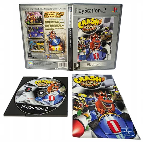 Crash Nitro Kart PS2 3XA – READ THE DESCRIPTION!