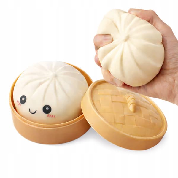 SQUISHY ANTI-STRESS TOY – DUMPLING SET OF 4