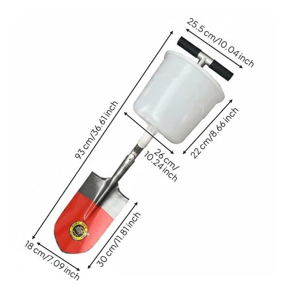 Fertiliser spreader – Round head, W Bucket
