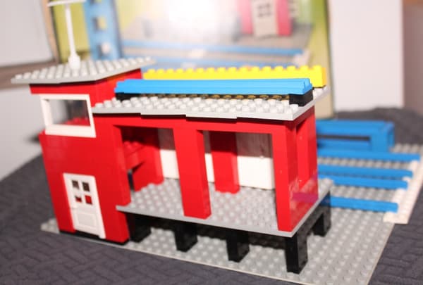 CITY TOWN LEGO TRAIN 165 BOX INSTRUCTIONS Cargo Station SET