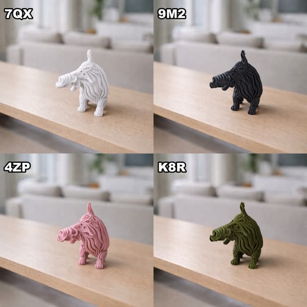 DECORATIVE FIGURINE: LYING MAINE COON CAT, OPENWORK, VARIOUS COLOURS