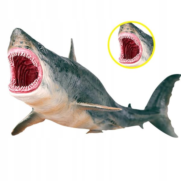 Shark Action Figures Simulation: Hand-painted miniature marine life