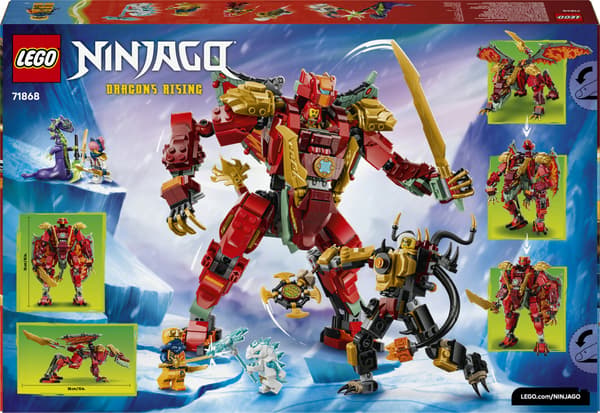 LEGO NINJAGO Wyldfyre Transformable Dragon Mech 71868