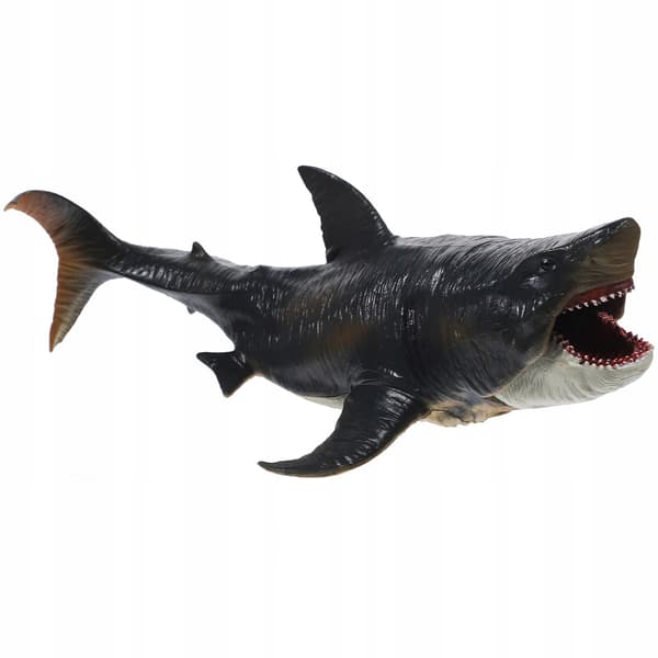 LIFE-LIKE SHARK MODEL – GARDEN DECORATION – GREY STATUETTE