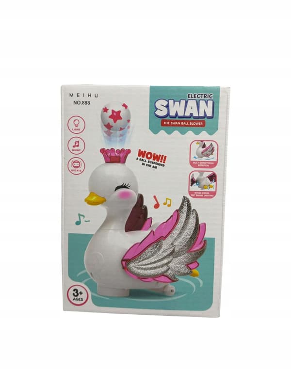 Interactive electric toy – a swan with a floating ball and lights