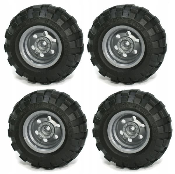LEGO TECHNIC Balloon Wheels 56x26 56145 55976, silver rims