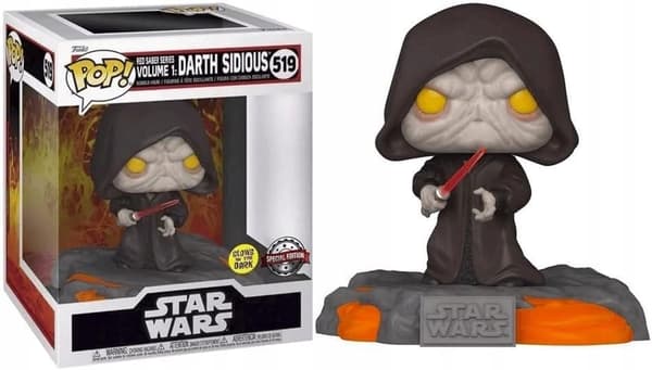 FUNKO POP! RED SABER SERIES DARTH SIDIOUS STAR WARS #512 FIGURINE COLLECTION
