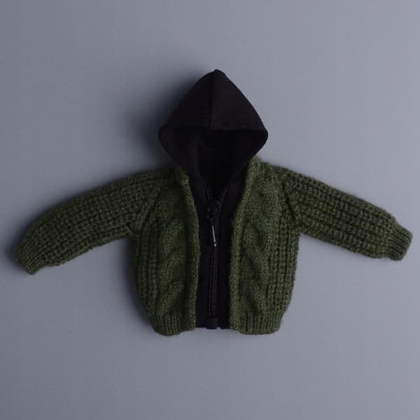 1/12 scale jumper, Winter, Green doll