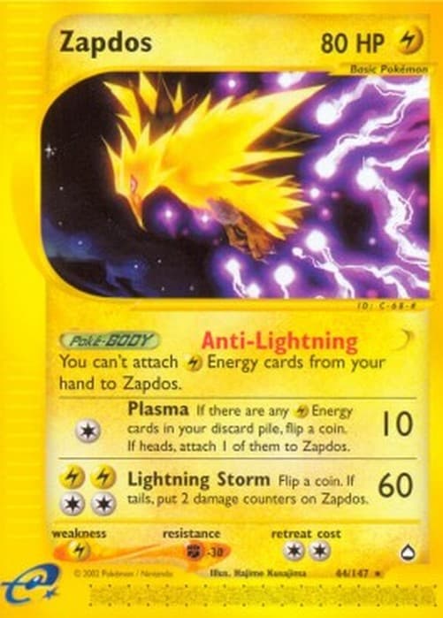 Pokemon TCG Zapdos