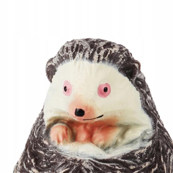 Animal figure simulation: Educational party prop – a hedgehog curled up