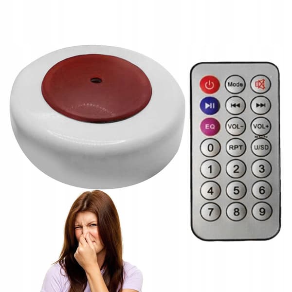 Funny Kids Gift Gag Sound White Round Remote-Controlled Wobbler