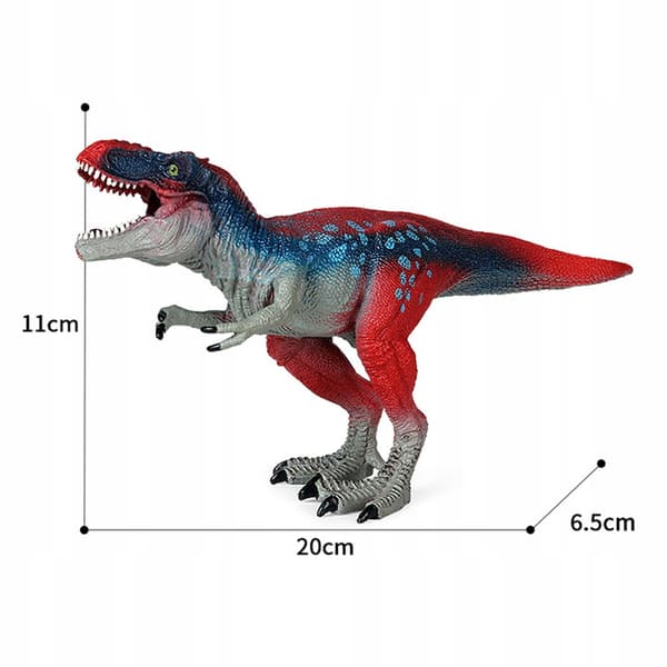 Tyrannosaurus Rex Dinosaur figures Static dinosaur model Action Red Blue