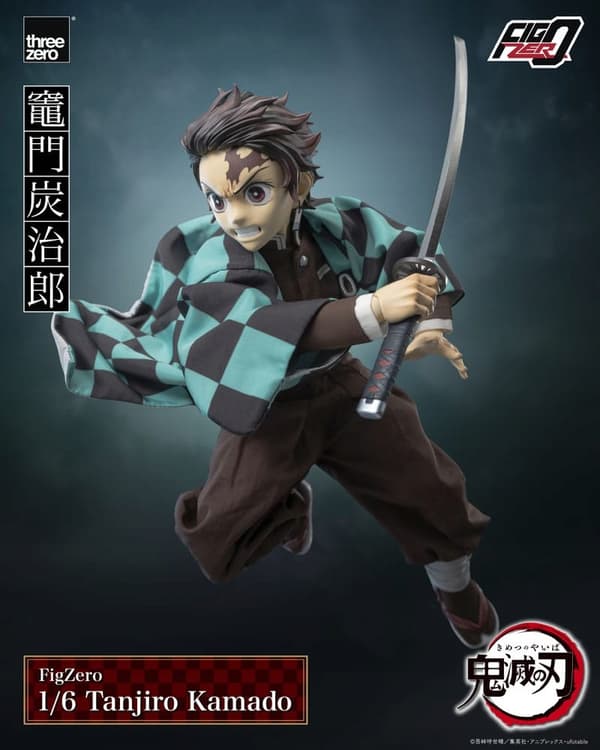 FigZero 1/6 Scale Tanjiro Kamado Action Figure – Demon Slayer, 27.5 cm, by threezer