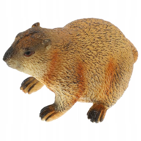 REALISTIC MARMOT FIGURINE – DESK DECORATION