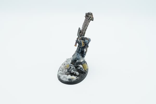 Warhammer 40K Space Wolves Wolf Guard Battle Standard Finecast miniature
