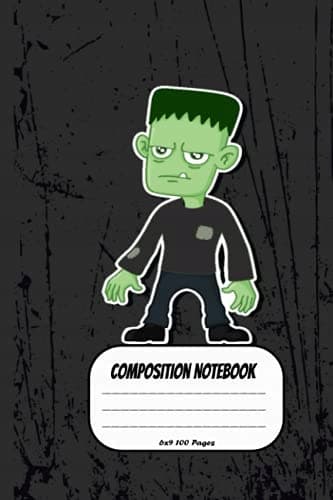 Composition notebook: Cute and spooky design for Halloween, the perfect gift, 6x9