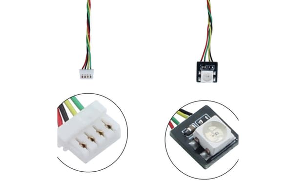 LED light panel with a PCB-compatible plug-in cable for model-making