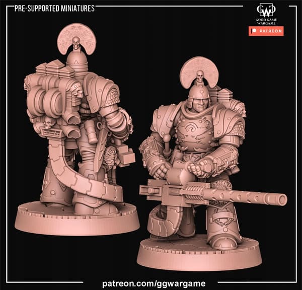 Blitz Guard of Terra Heavy Support 1 - Miniature