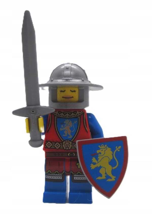 LEGO Castle Figure: Knight with Lion, Sword and Shield