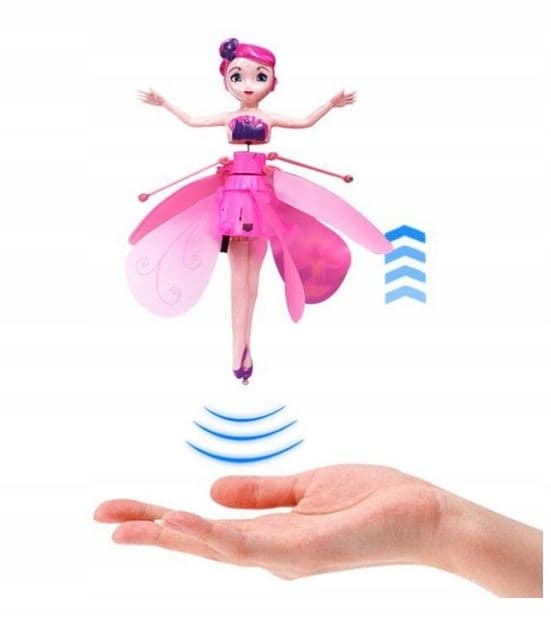 Remote-controlled flying fairy princess doll toy