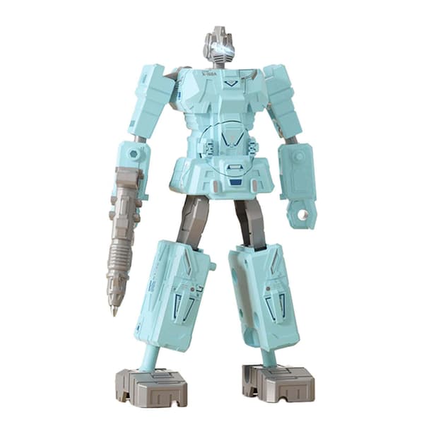 Deformation Robot-shaped pen Desk decoration Cool design Blue robot