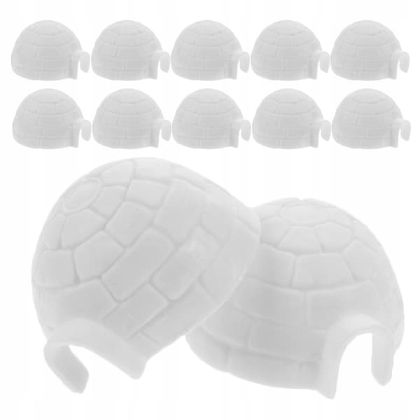 12 DECORATIVE ICE HOUSES – FIGURINES FOR BACKLIGHTING AND DIY PROJECTS