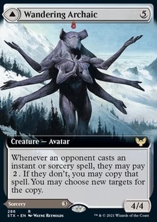 Magic: The Gathering Wandering Archaic // Explore the Vastlands