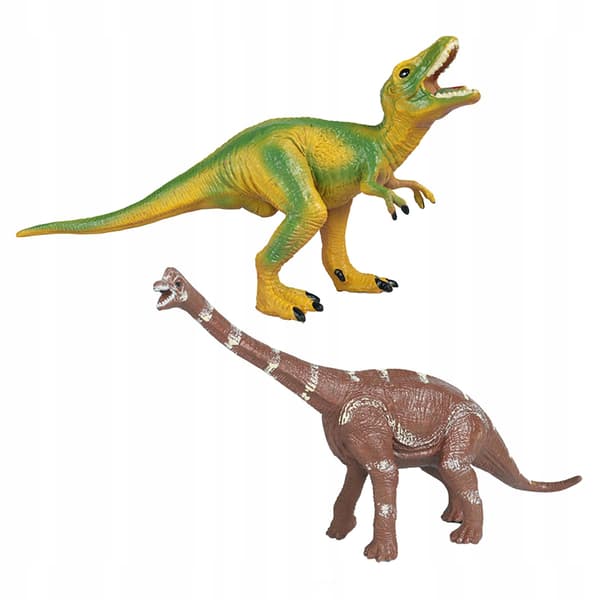 2x Realistic dinosaur figurines Play set Small dinosaur figurines for Style D