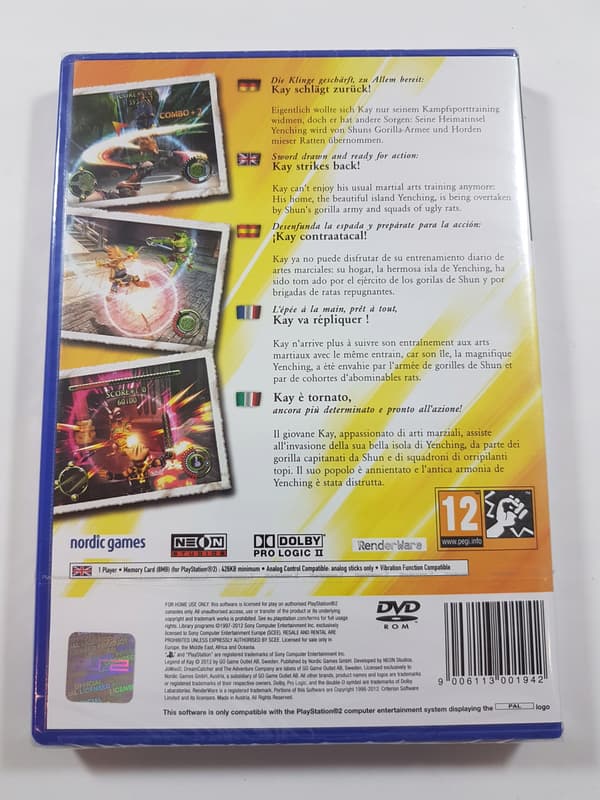 LEGEND OF KAY / PS2 / NEW /