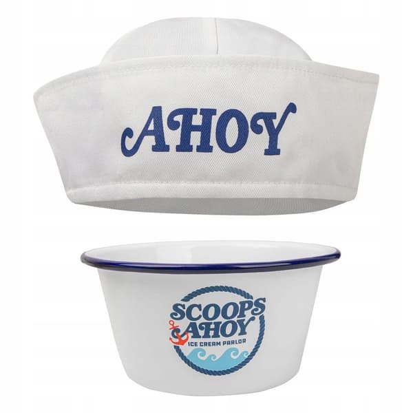 STRANGER THINGS ICE CREAM BOWL WITH SAILOR HAT – SCOOPS AHOY!