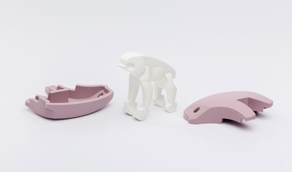 HalfToys Magnetic Fold-out Sloth with a book