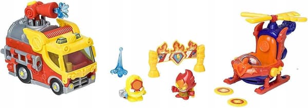 SUPER ZINGS SERIES 5 FIRE STRIKE 2-FIGURE SET: FIRE ENGINE AND HELICOPTER