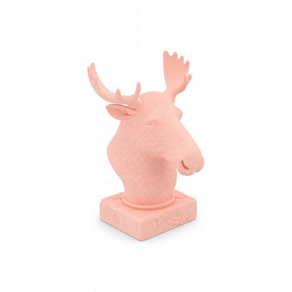 DECORATIVE FIGURINE: MOOSE BUST ON A BASE – MANY COLOURS AVAILABLE