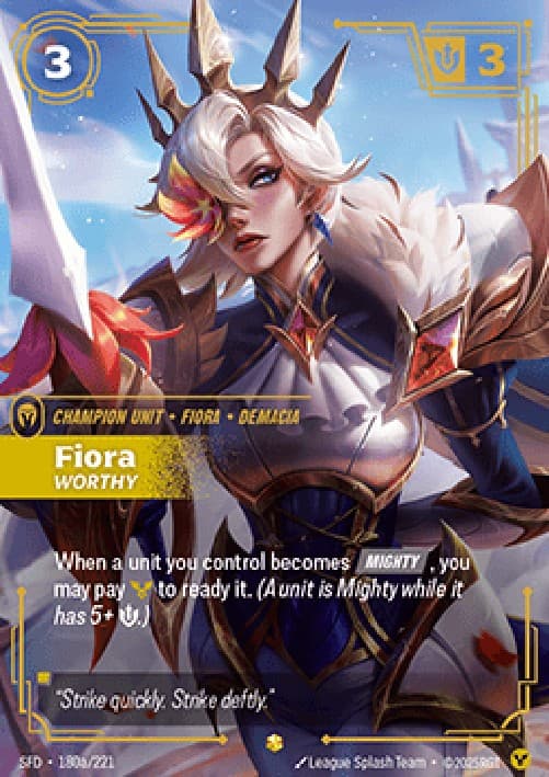 Riftbound SFD Fiora, Worthy