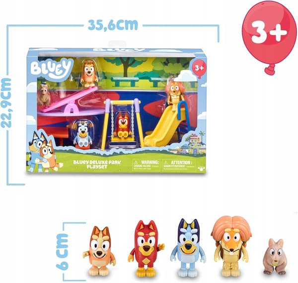 Moose Toys Bluey Playground Toy Set with Plastic Figures