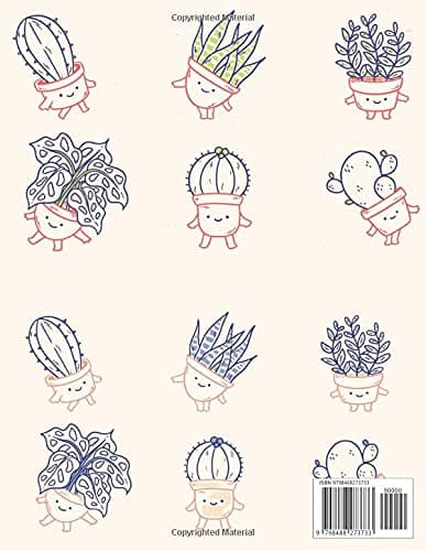Cute Cactus Composition Notebook | 120-page college-ruled notebook | Cut